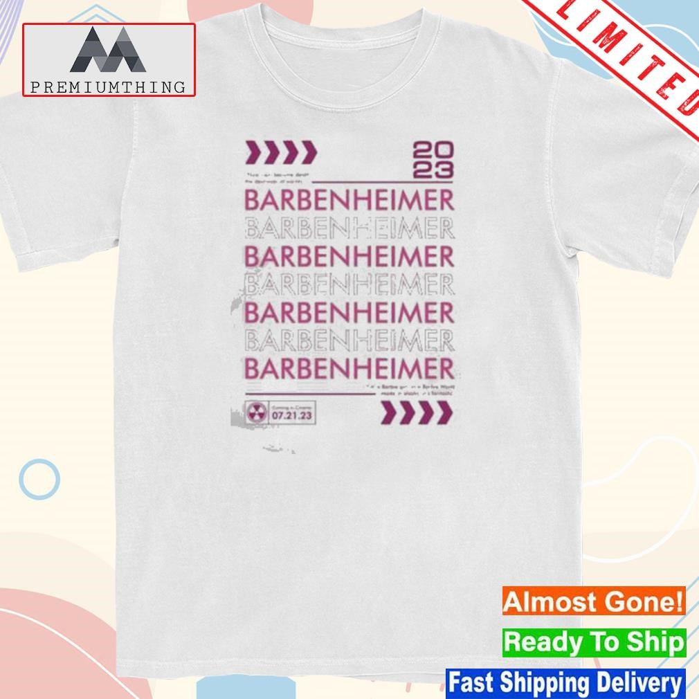 Design barbie X Oppenheimer 2023 Collaboration Exclusive Collectibles And Fashion Shirt