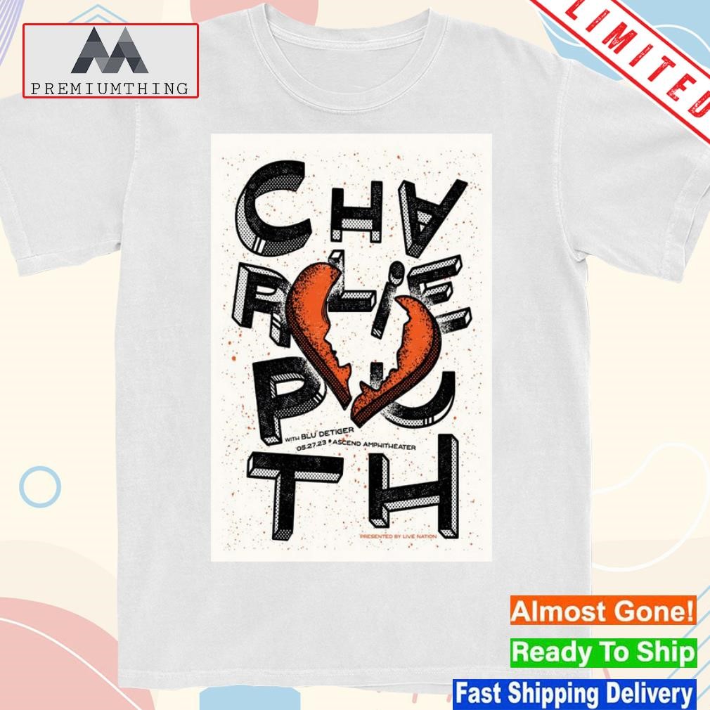 Design charlie puth nashville ascend amphitheater may 27 2023 poster shirt