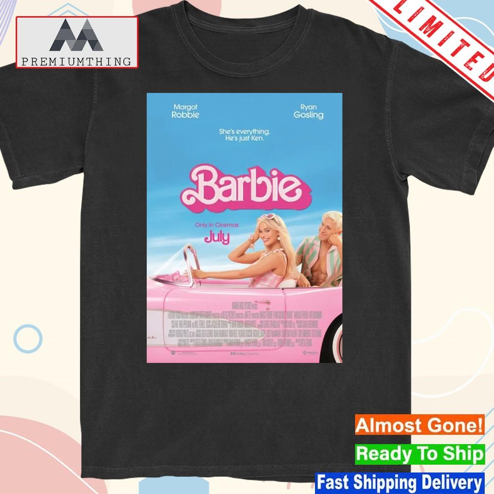 Design cheap margot robbie ryan gosling barbie movie poster shirt