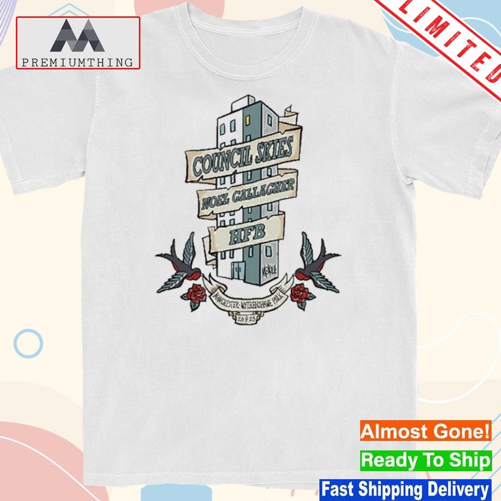 Design council Skies Noel Gallagher's HFB Manchester 2023 Shirt