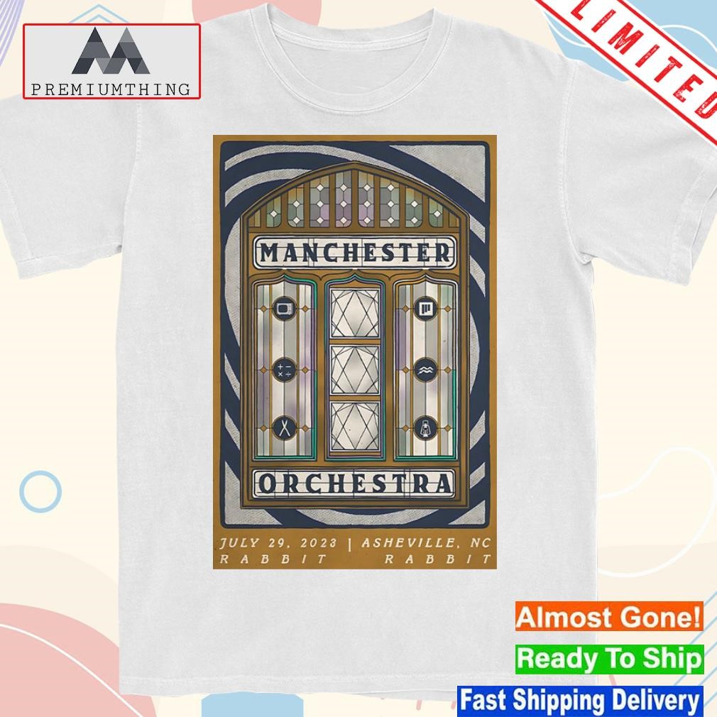Design manchester orchestra 29 july event asheville poster shirt