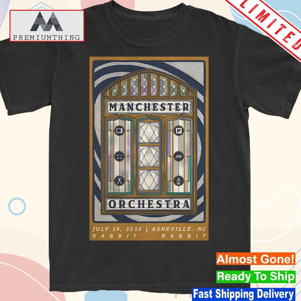 Design manchester orchestra poster asheville july 29 2023 shirt