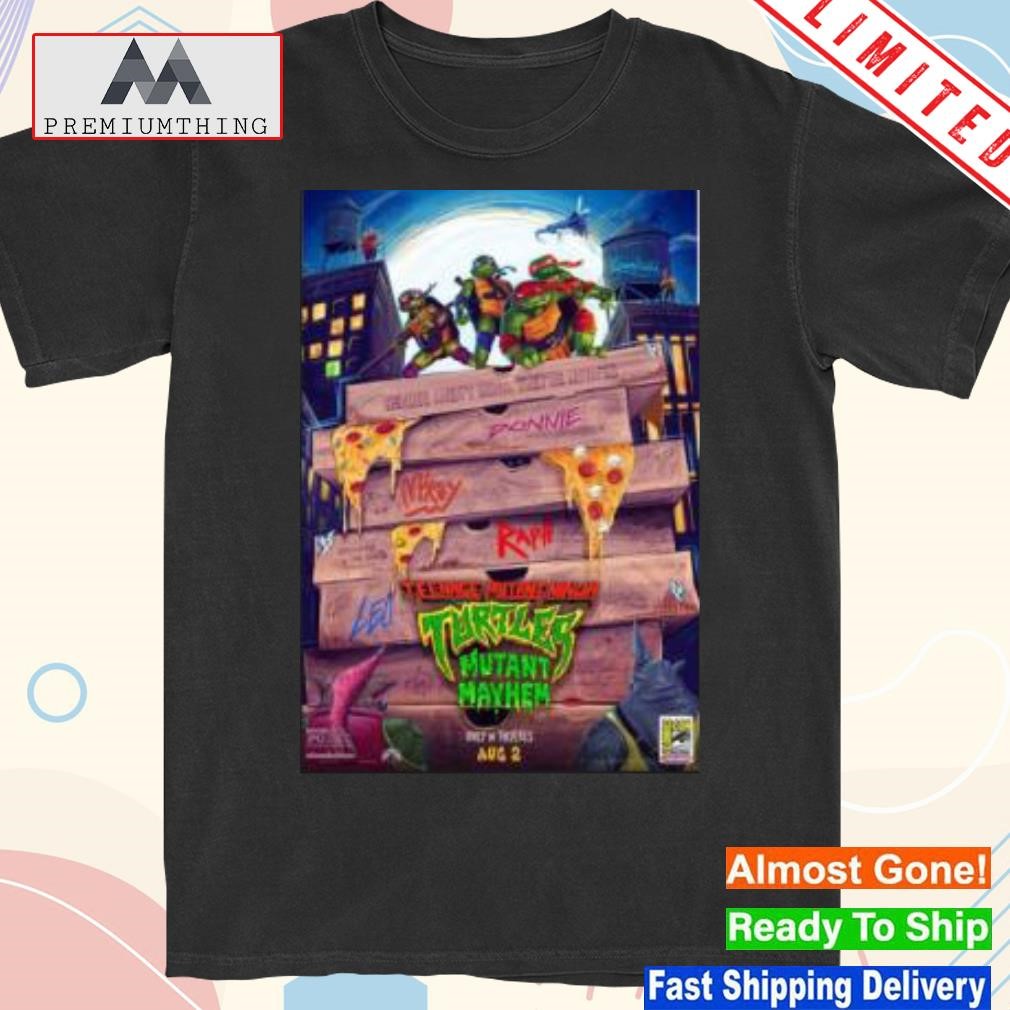 Design new Teenage Mutant Ninja Turtles Mutant Mayhem Poster Unveiled At Comic-Con International San Diego 2023 New Shirt