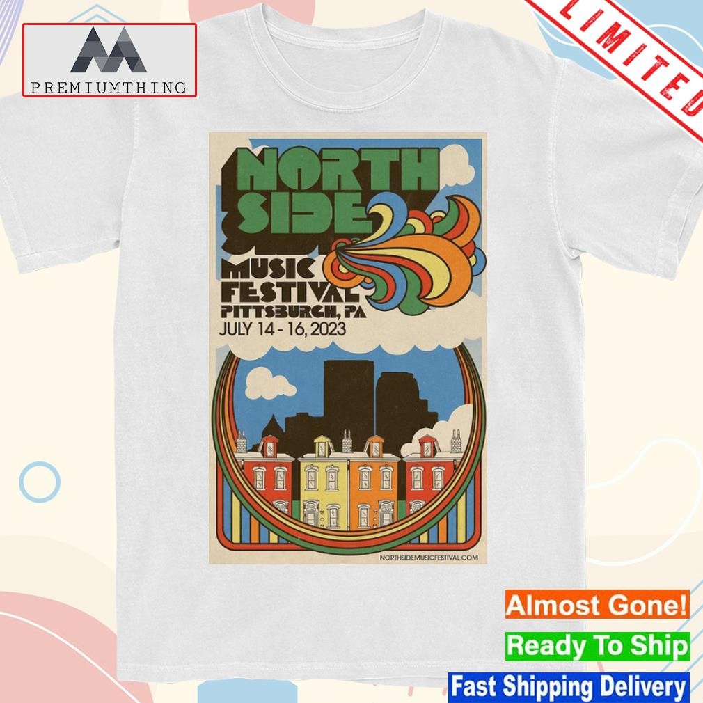 Design north side music festival Pittsburgh pa event 2023 poster shirt