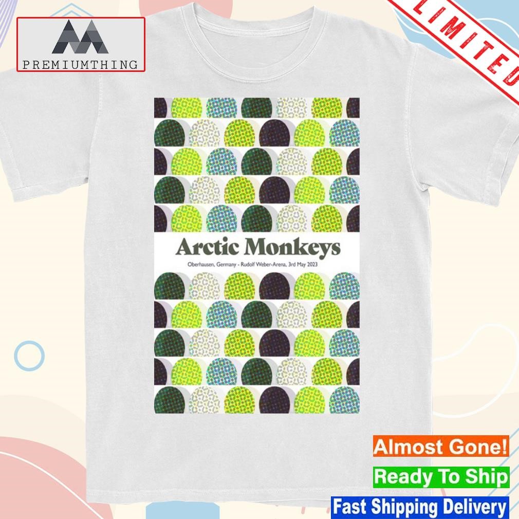 Design poster Arctic Monkeys Oberhausen, Germany 2023 Tour shirt