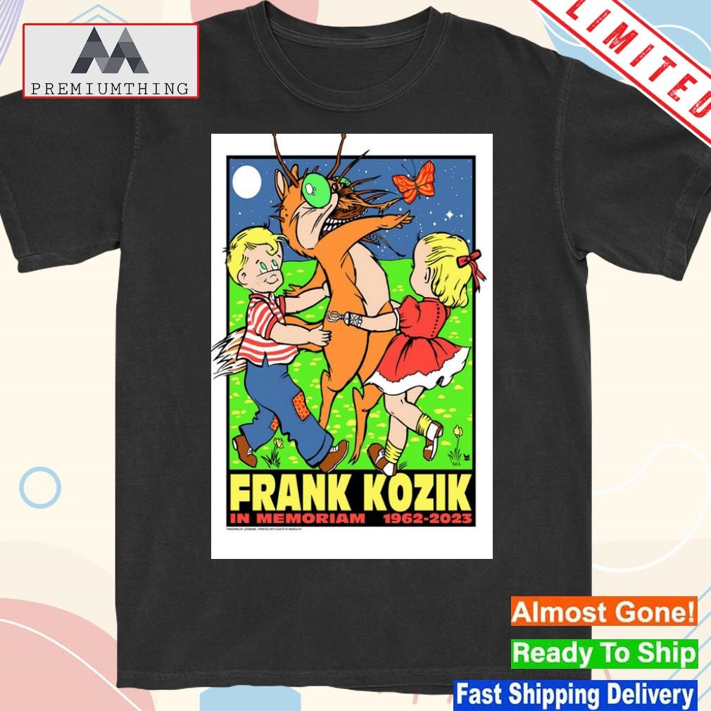 Design poster Frank Kozik 1962-2023 In Memoriam shirt