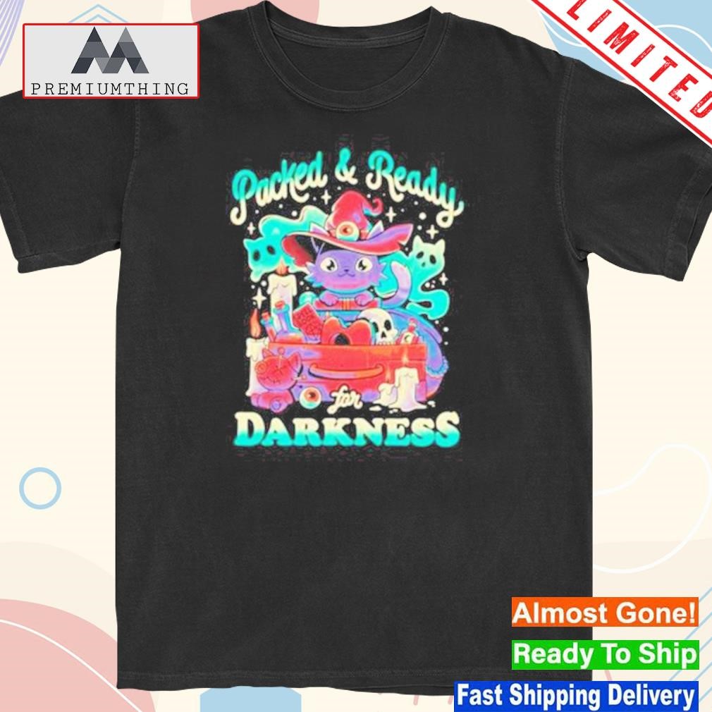 Design ready For Darkness – Cute Witch Cat Shirt