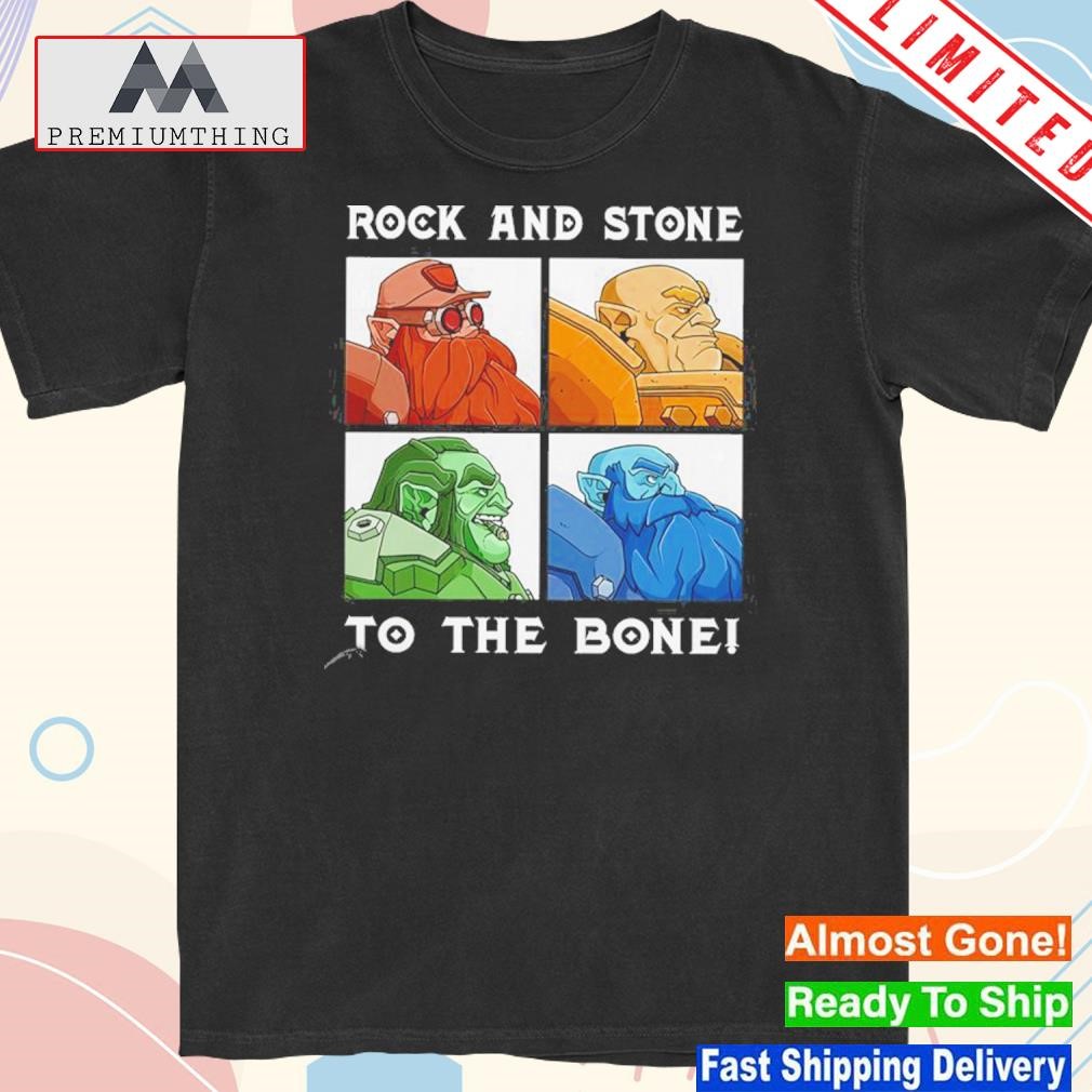 Design rock and stone to the bone shirt