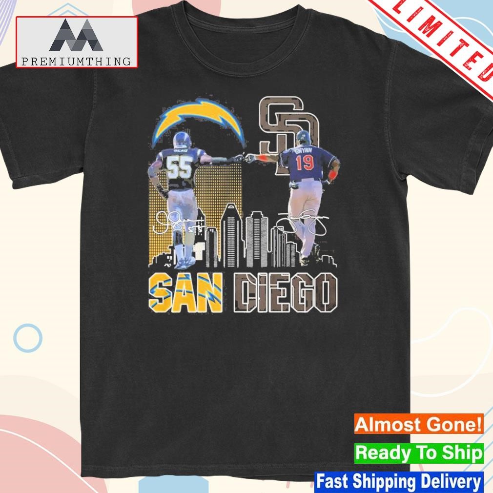 Design san diego padres and los angeles chargers shirt
