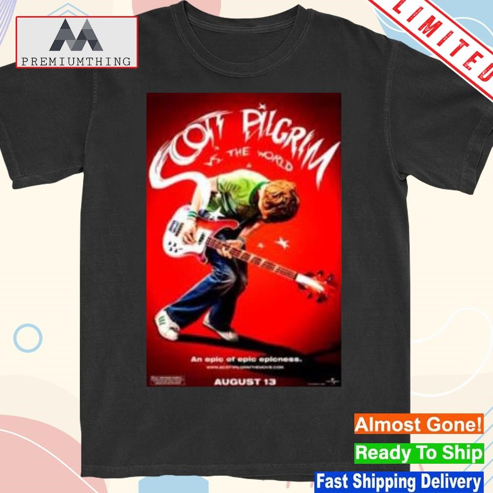 Design scott Pilgrim Vs The World Movie Poster Shirt