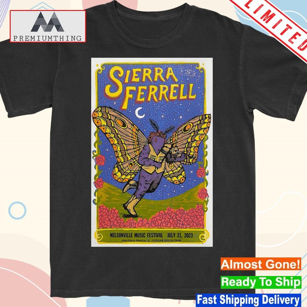 Design sierra Ferrell at Nelsonville Music Festival 2023 7 21 23 Poster shirt