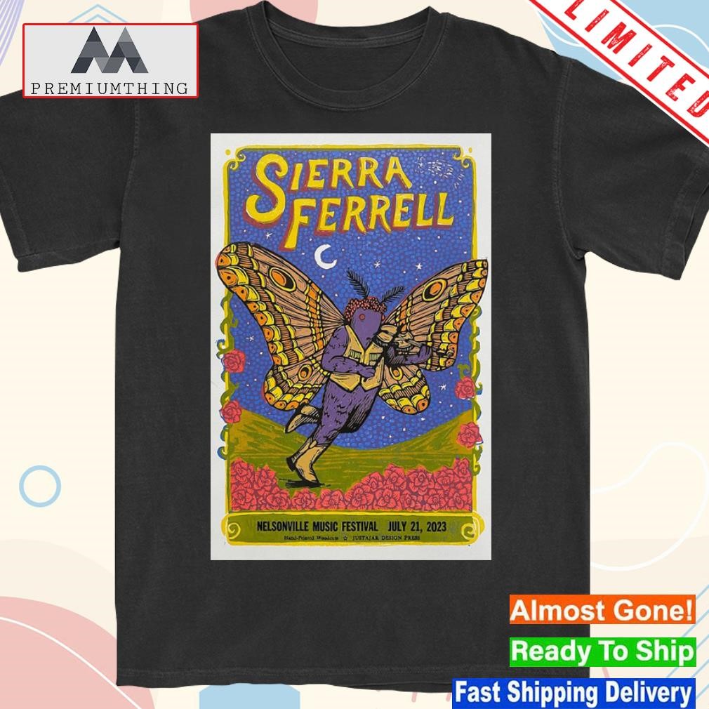 Design sierra ferrell july 21 2023 nelsonville oh nelsonville music festival poster shirt