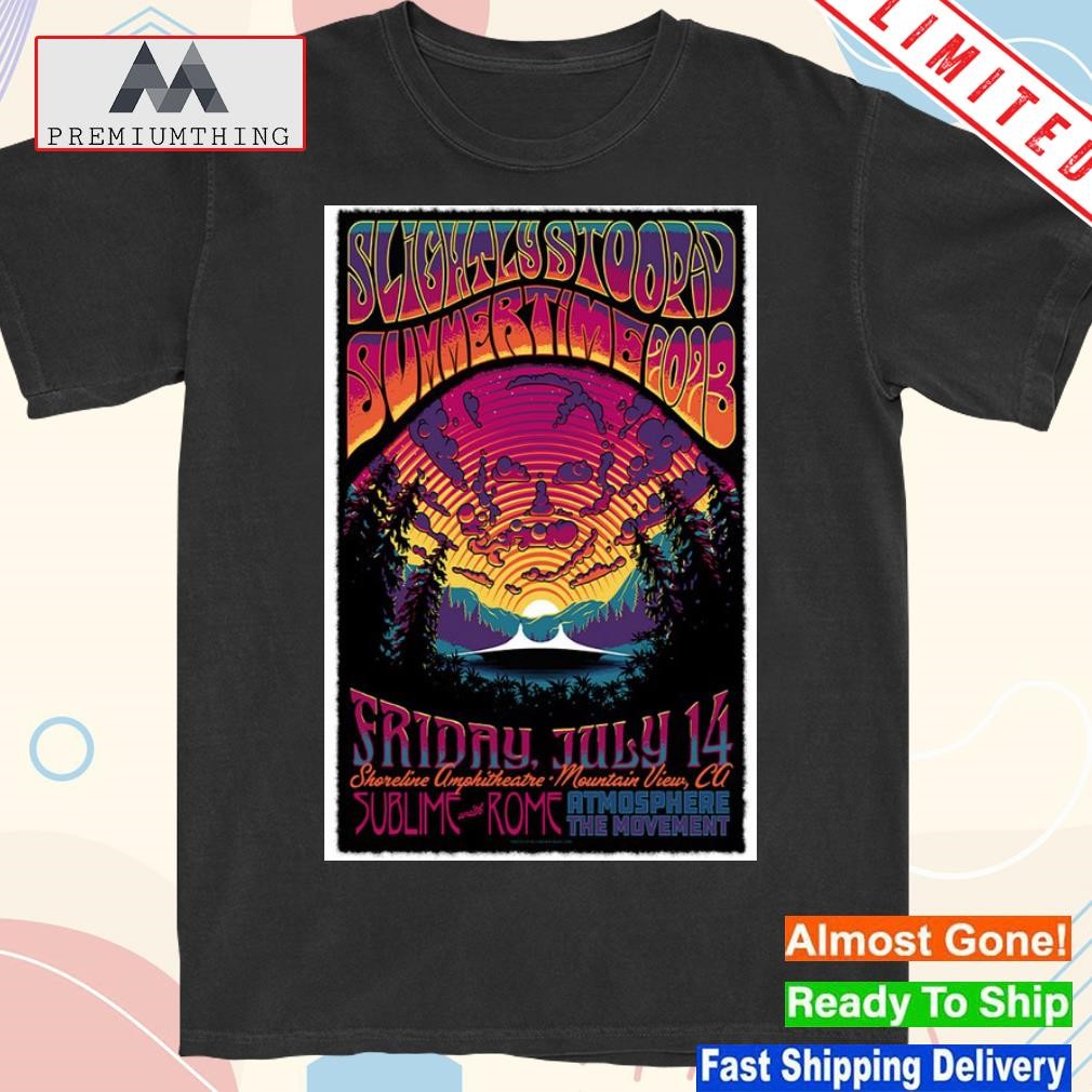 Design slightly stoopid 07.14.23 tour at mountain view ca event poster shirt