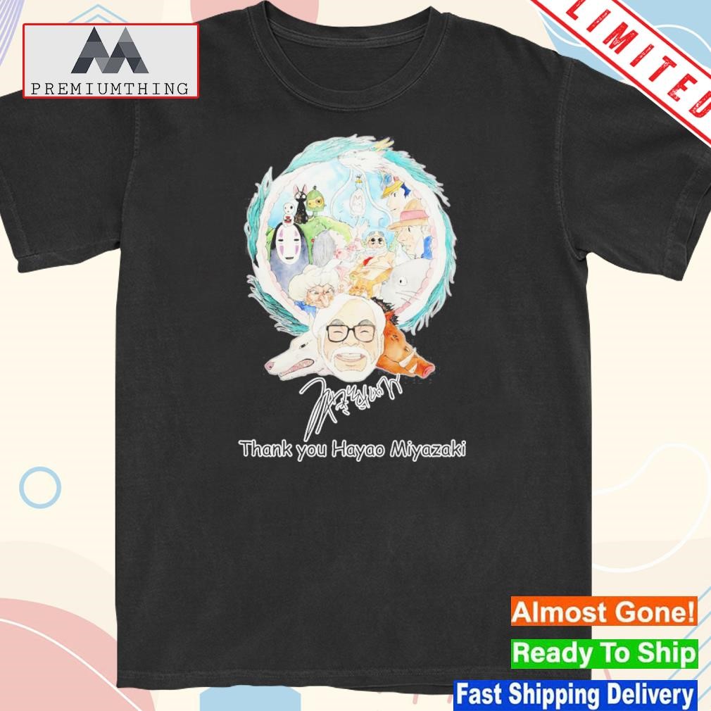 Design thank You Hayao Miyazaki Studio Ghibli T Shirt