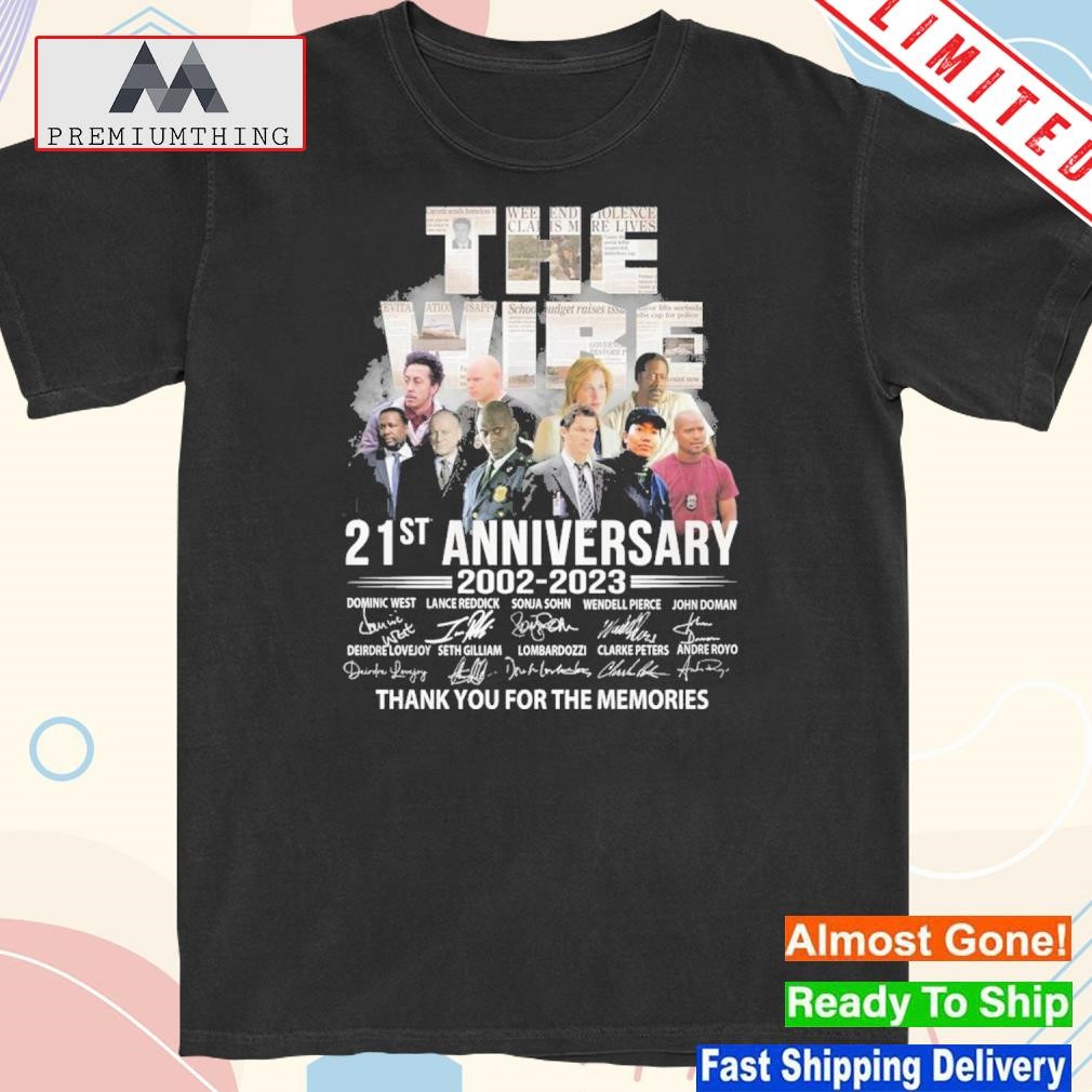 Design the Wire 21st Anniversary 2002 – 2023 Thank You For The Memories T-Shirt
