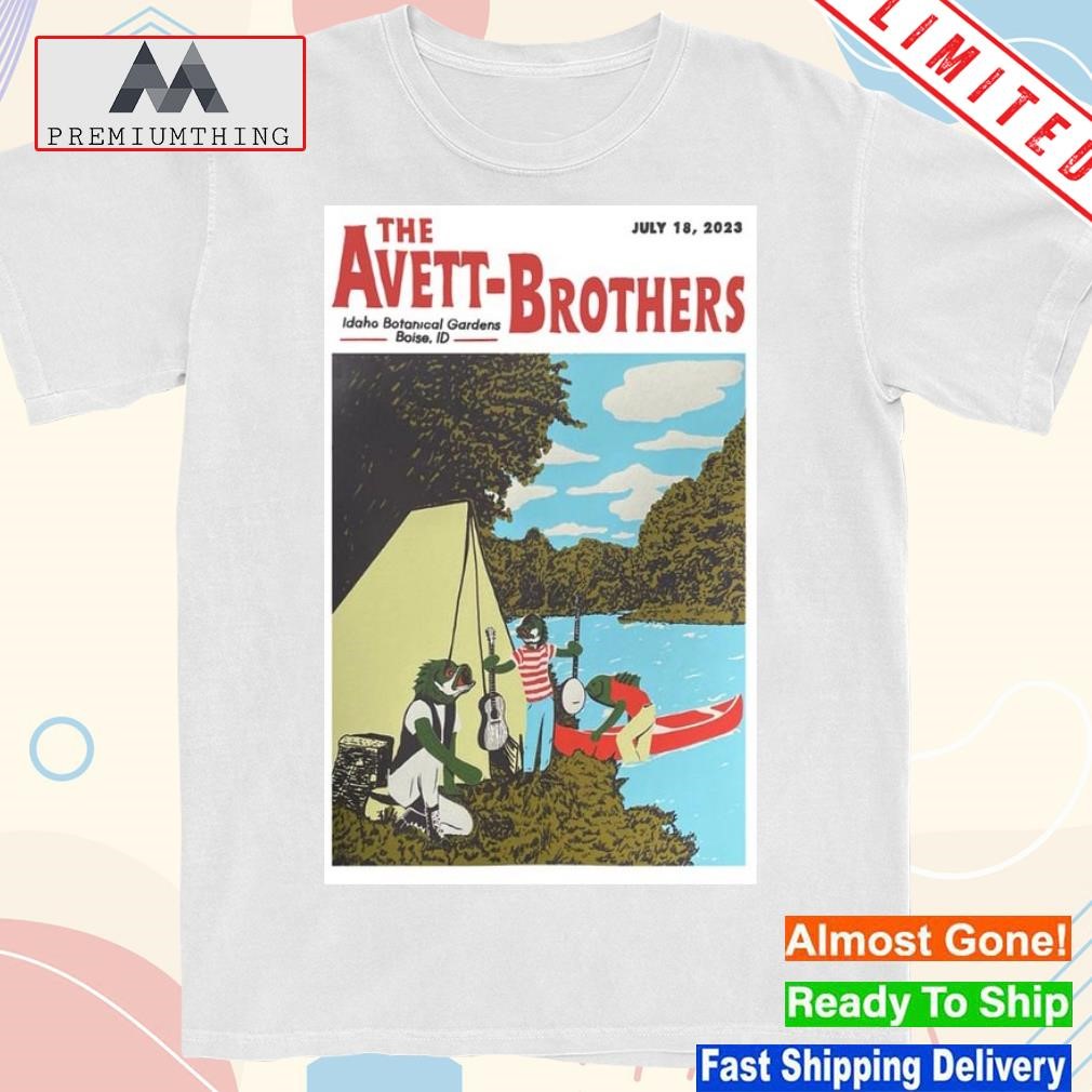 Design the avett brothers Idaho botanical garden concert july 18 2023 poster shirt