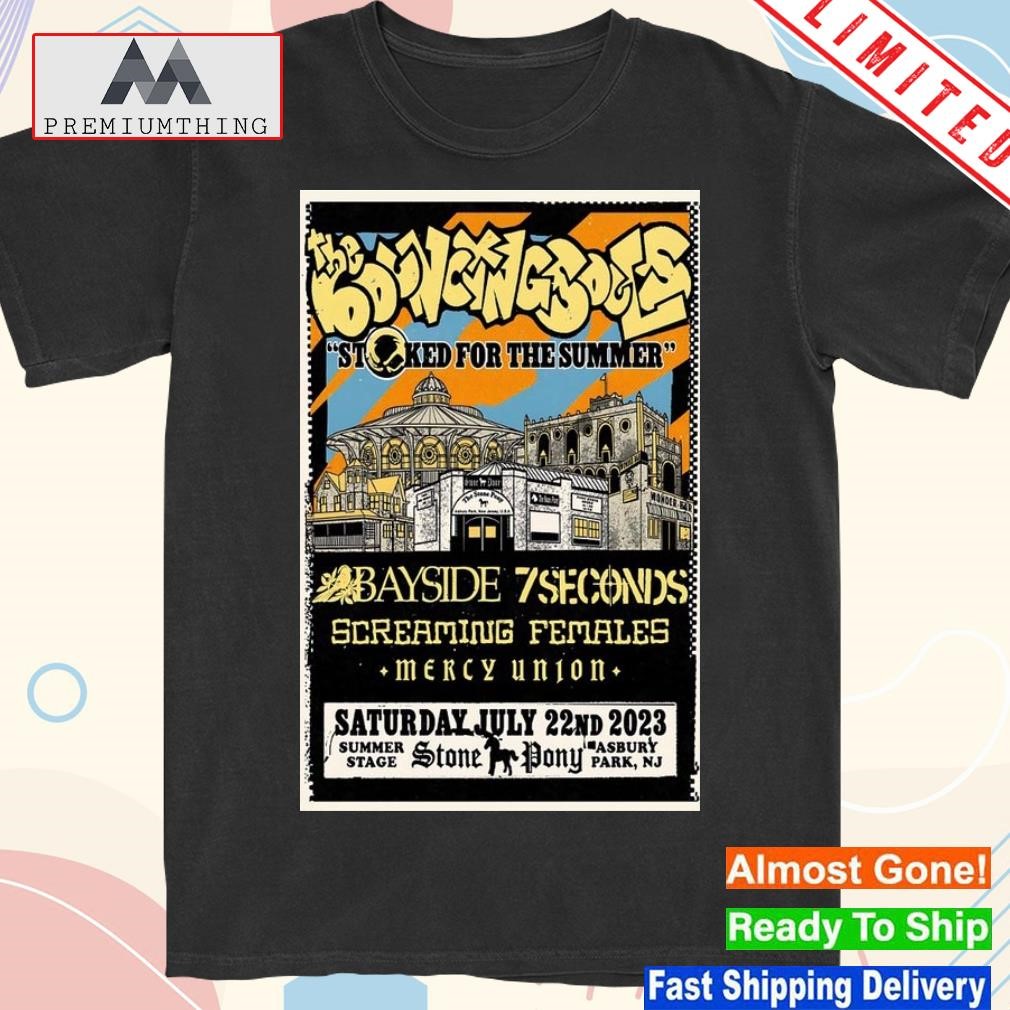 Design the bouncing souls july 22 2023 summer stage asbury park nj event poster shirt