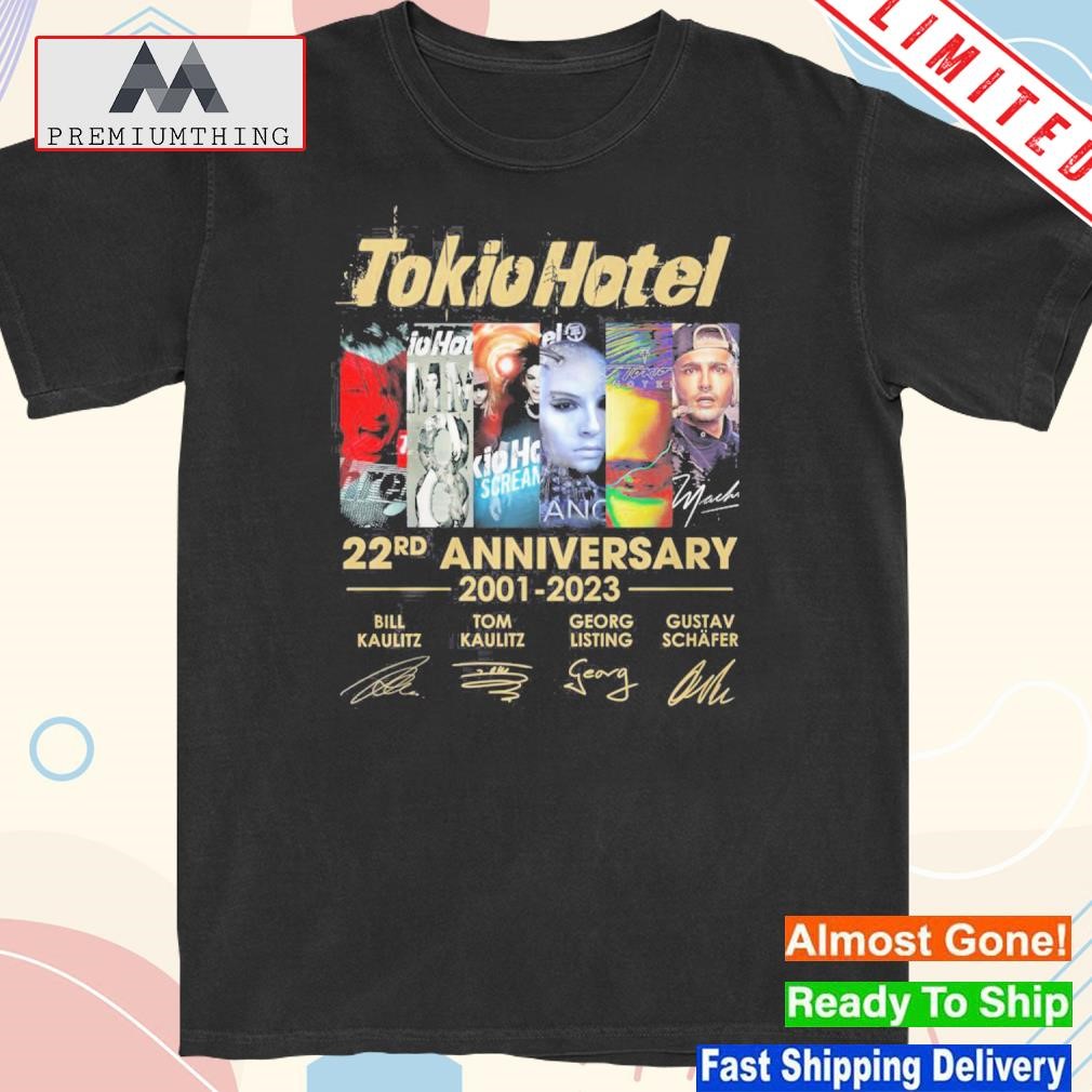 Design tokio hotel 22rd anniversary 2001 2023 shirt