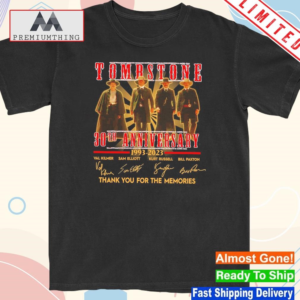 Design tombstone 30th anniversary 1993 2023 thank you for the memory shirt