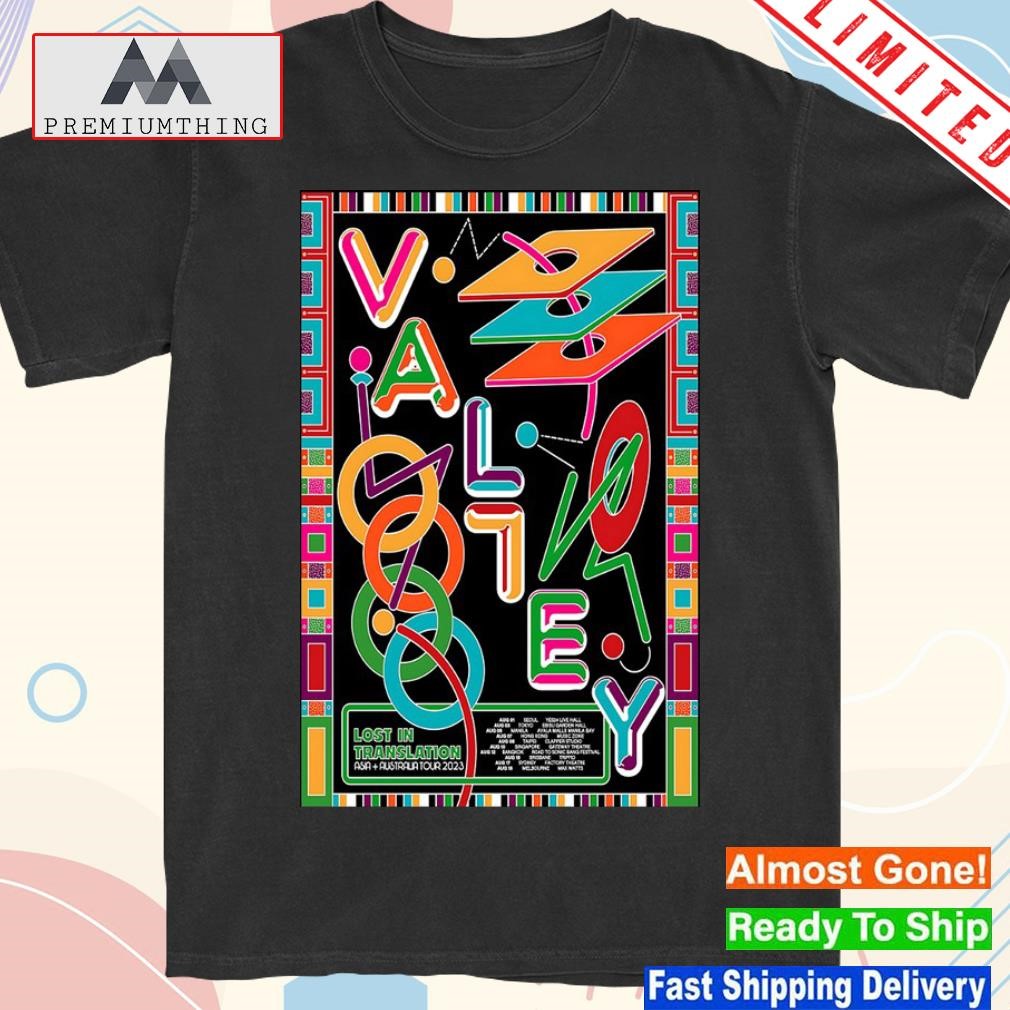 Design valley asia and Australia tour 2023 poster shirt