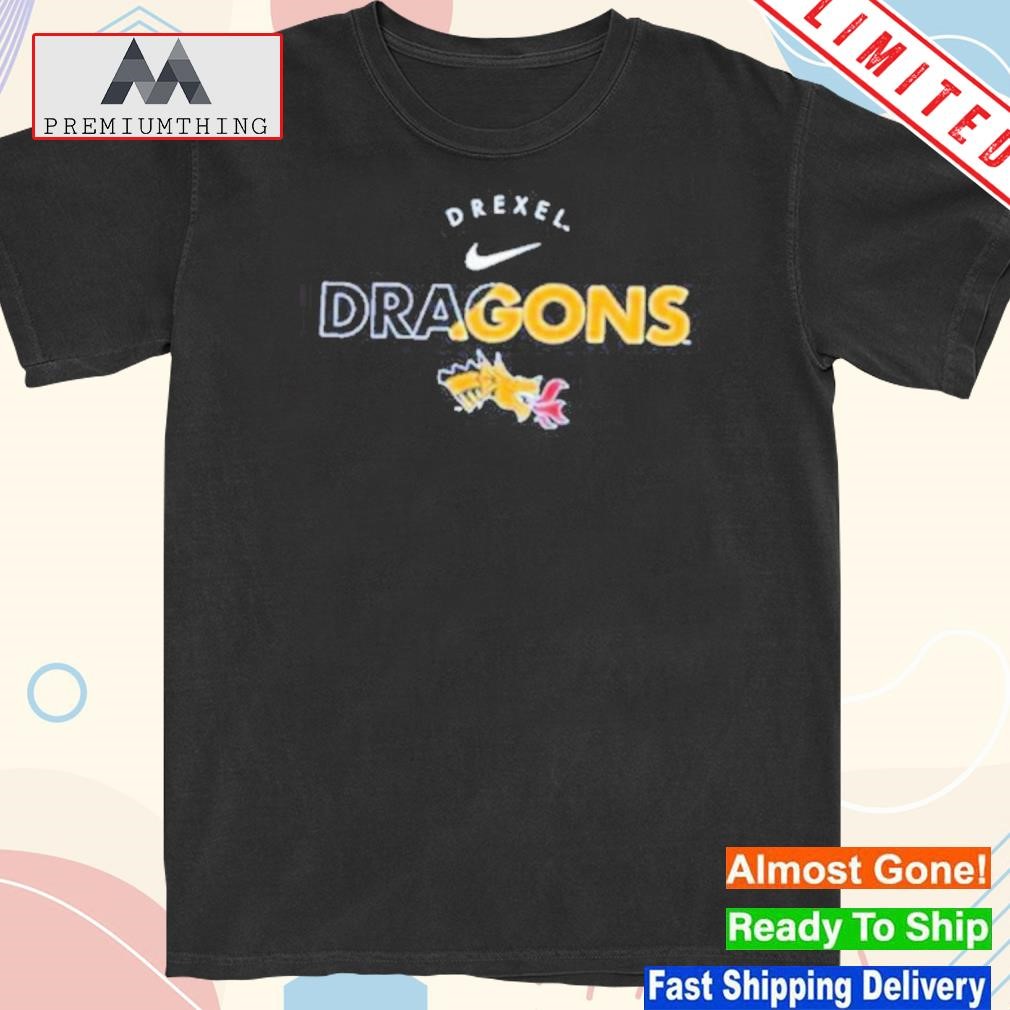 Design youth drexel dragons blue core cotton logo new shirt