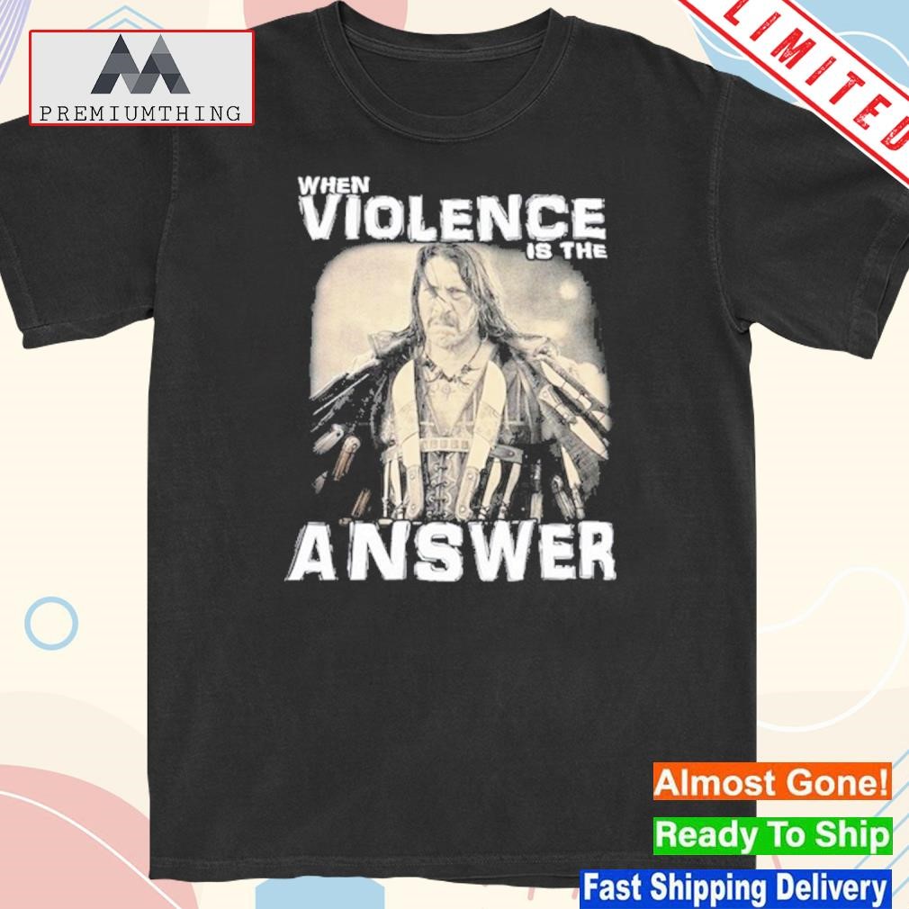 Design zimranjacob danny trejo when violence is the answer shirt