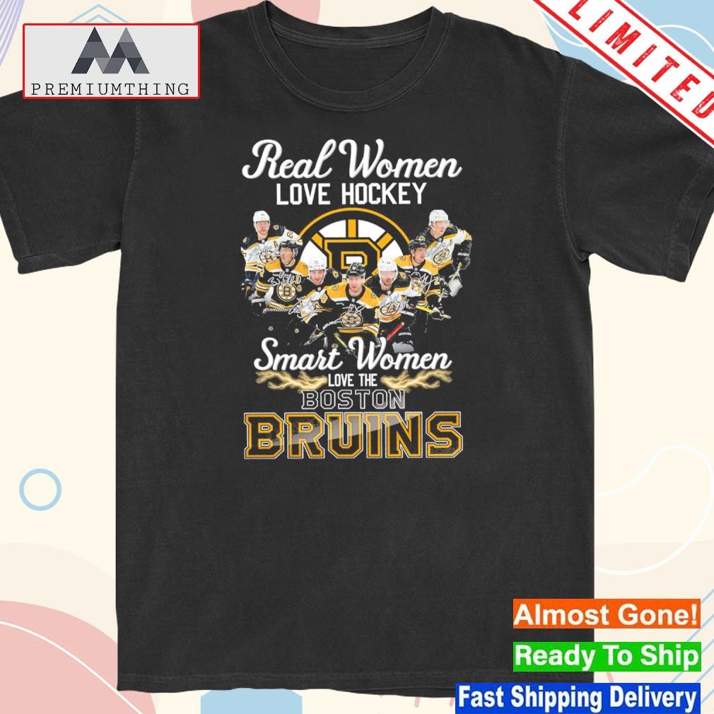 Design 2024 Real women love hockey smart women love the Boston Bruins t-shirt