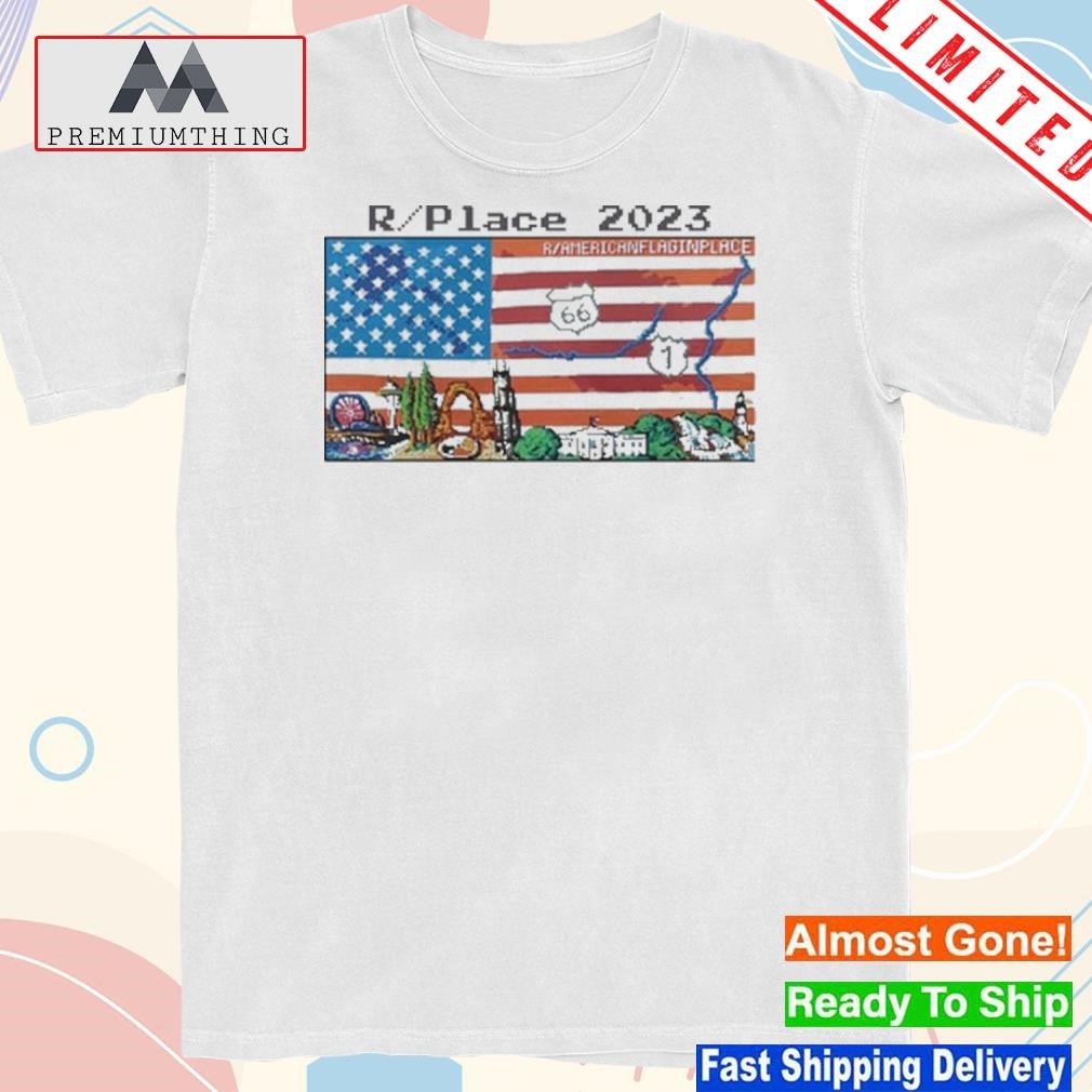 Design americanflaginplace R Place 2023 R Americanflaginplace Shirt