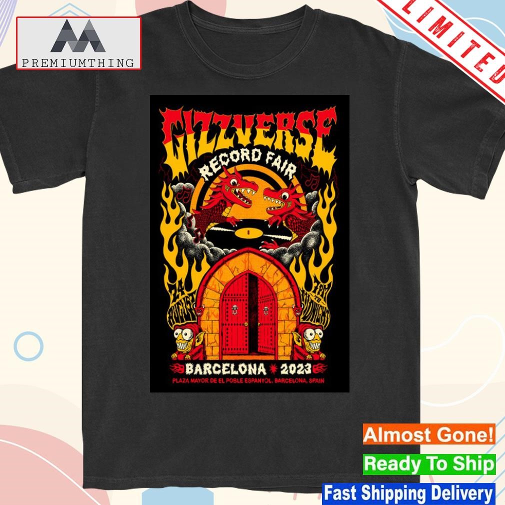 Design august 24 2023 king gizzard and the lizard wizard barcelona poster shirt