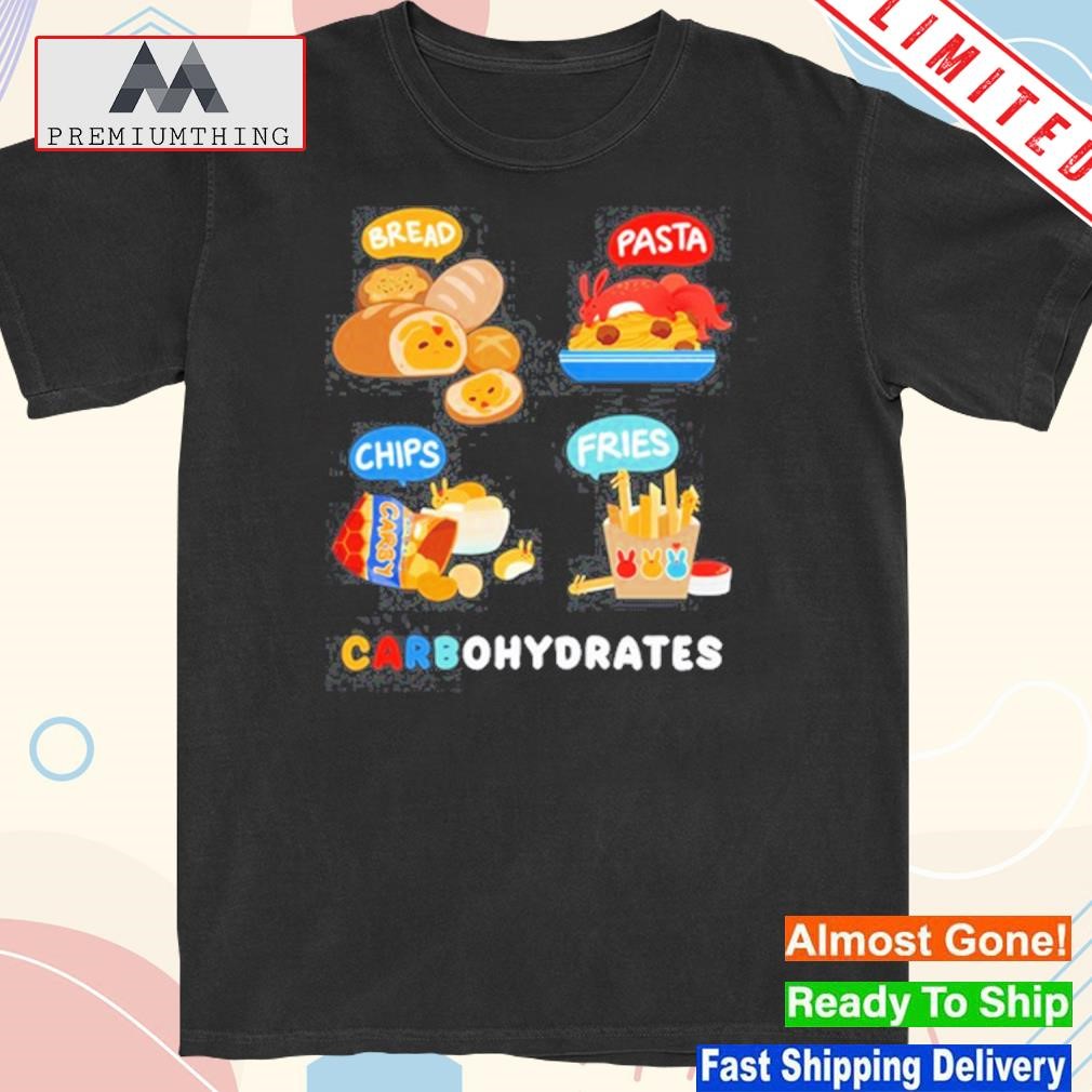 Design bread Pasta Chips Fries Carbohydrates shirt
