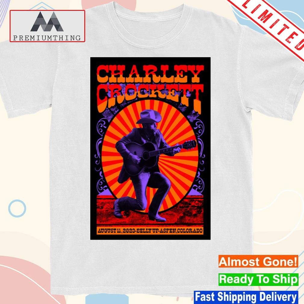 Design charley crockett tour aspen co august 11 2023 poster shirt