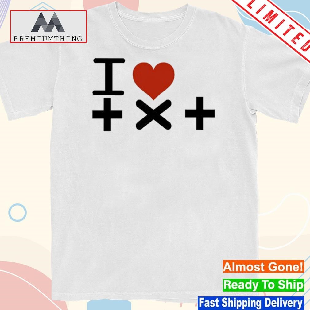 Design coi Wearing I Love + X + Shirt