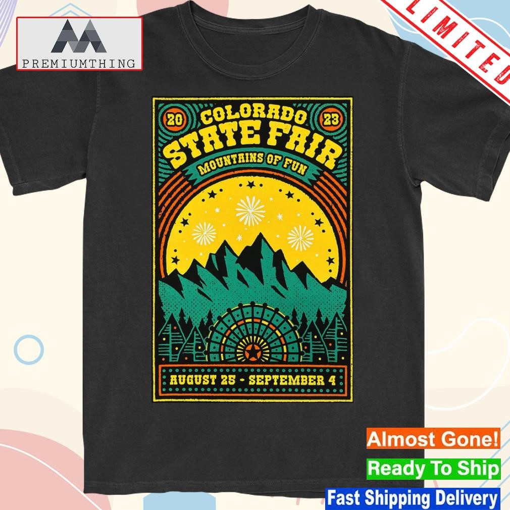 Design colorado state fair august 25 - september 4 2023 poster shirt
