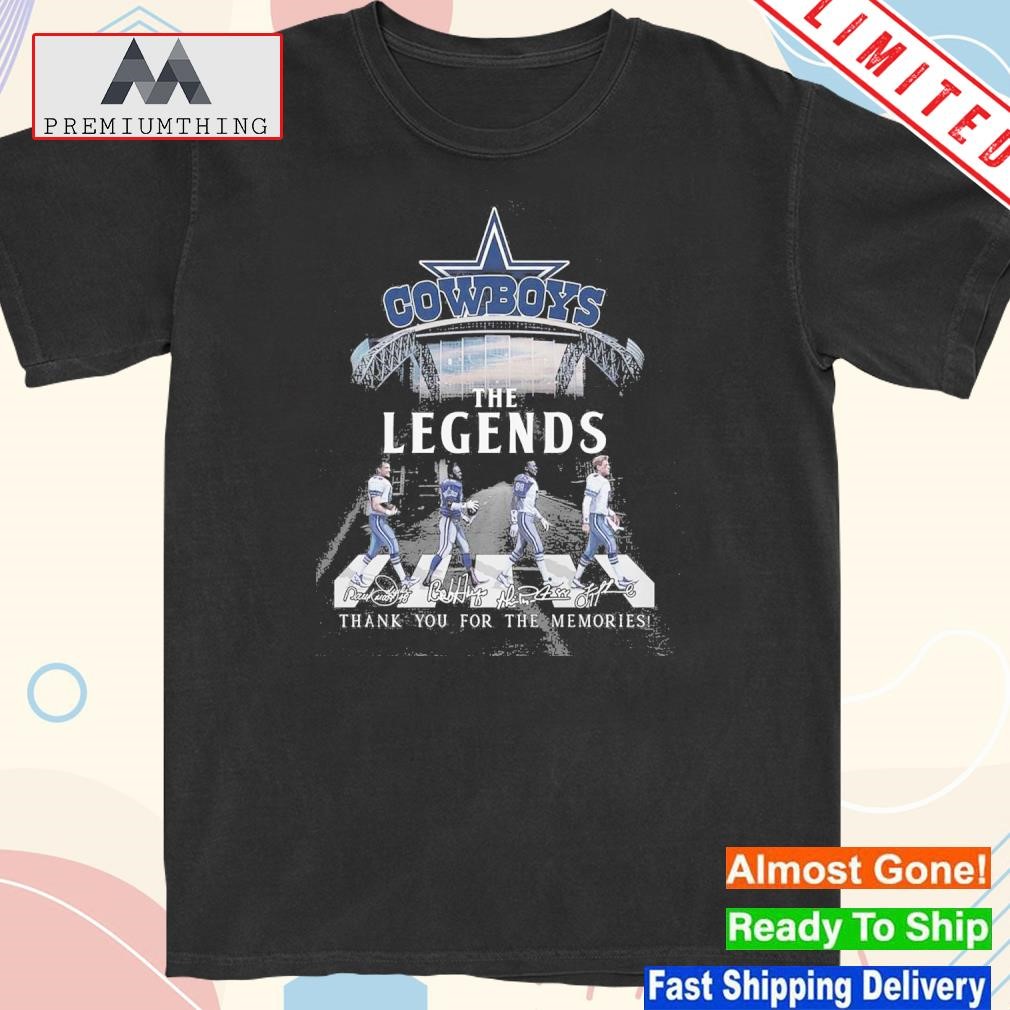 Design dallas Cowboys The Legends Thank You For The Memories T-Shirt