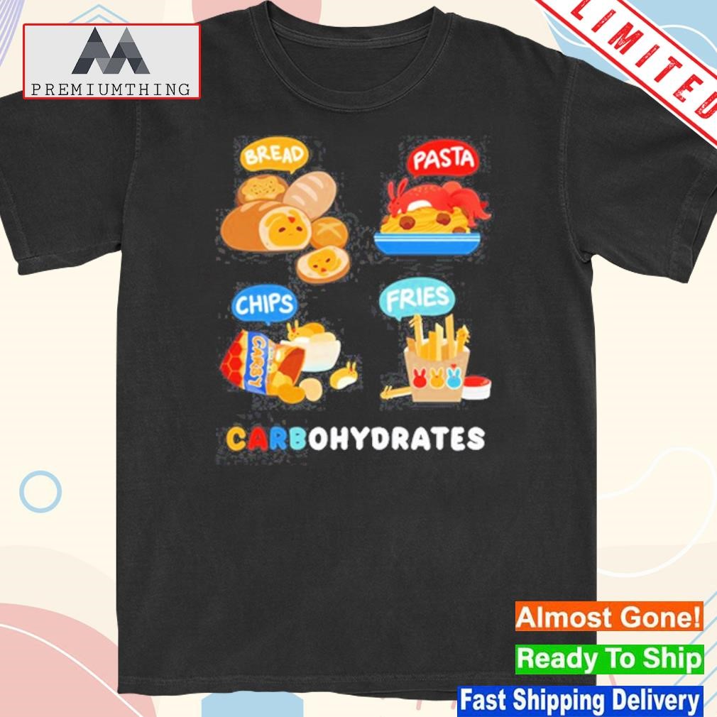 Design fenrishion Bread Pasta Chips Fries Carbohydrates New Shirt