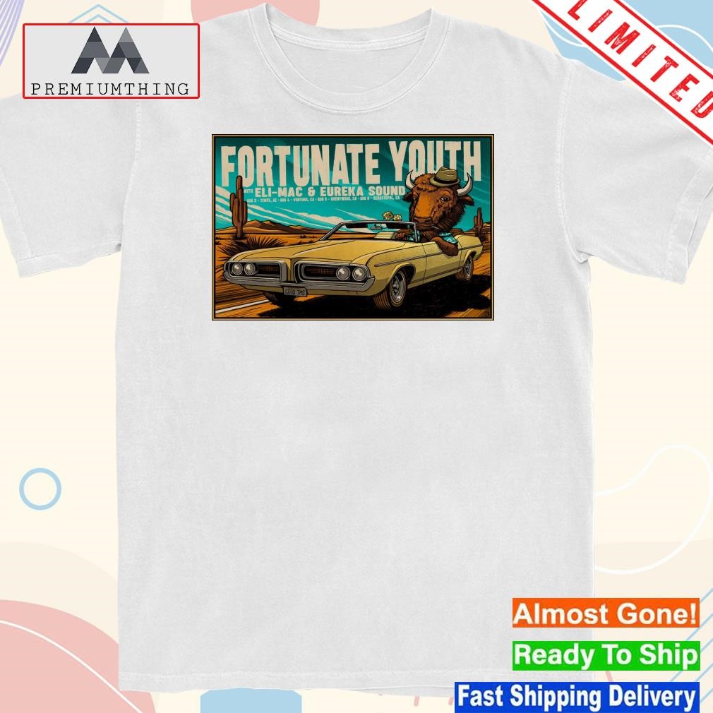 Design fortunate youth tour sebastopol ca august 6 2023 poster shirt