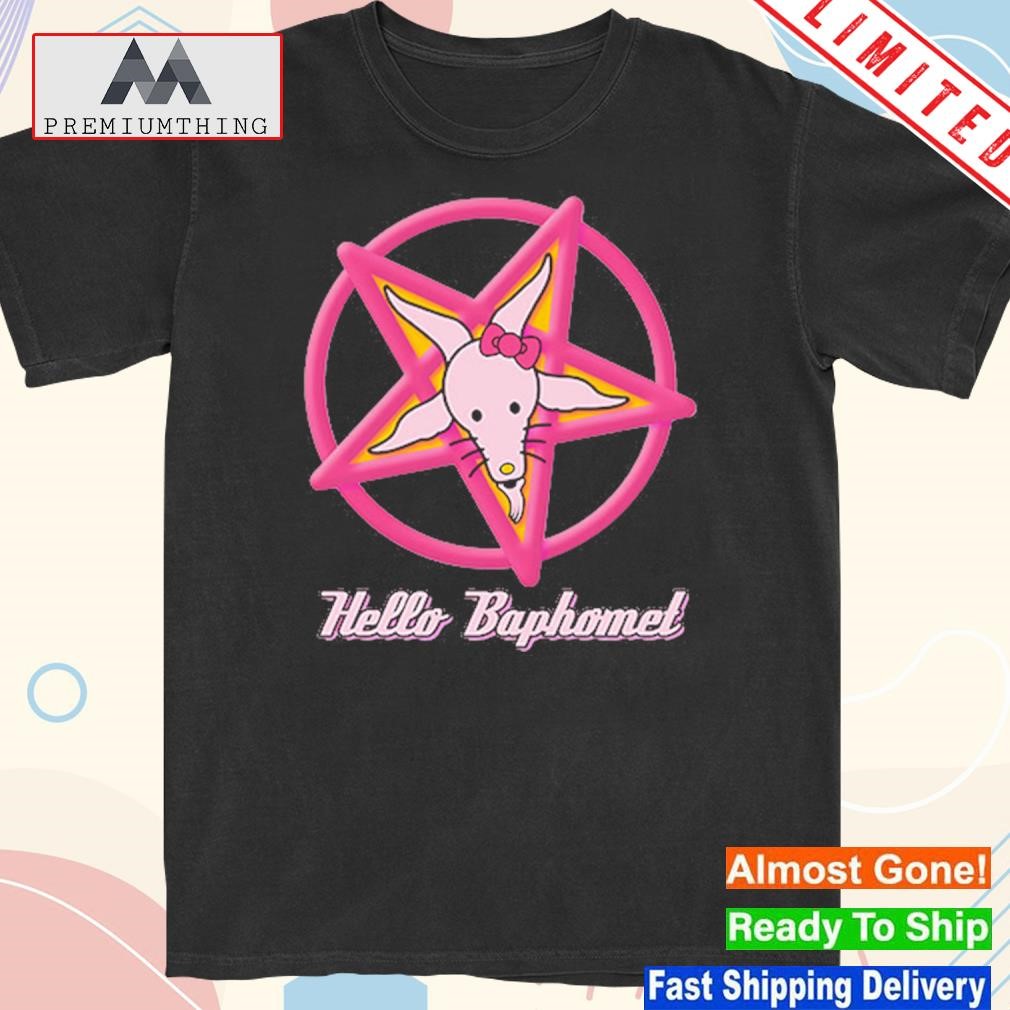 Design hello Kitty Baphomed T-Shirt