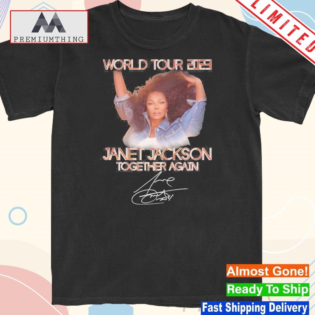 Design janet jackson world tour 2023 together again shirt