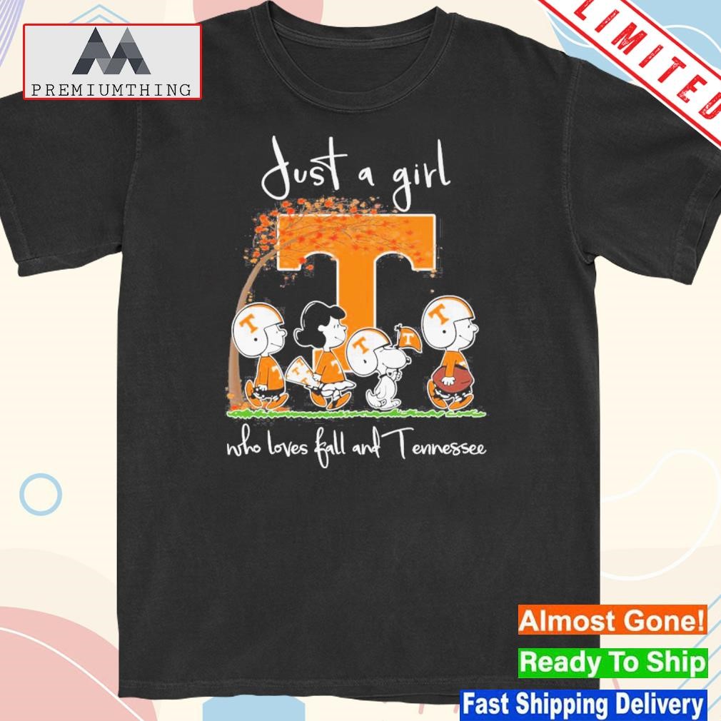 Design just a girl who loves fall and Tennessee shirt