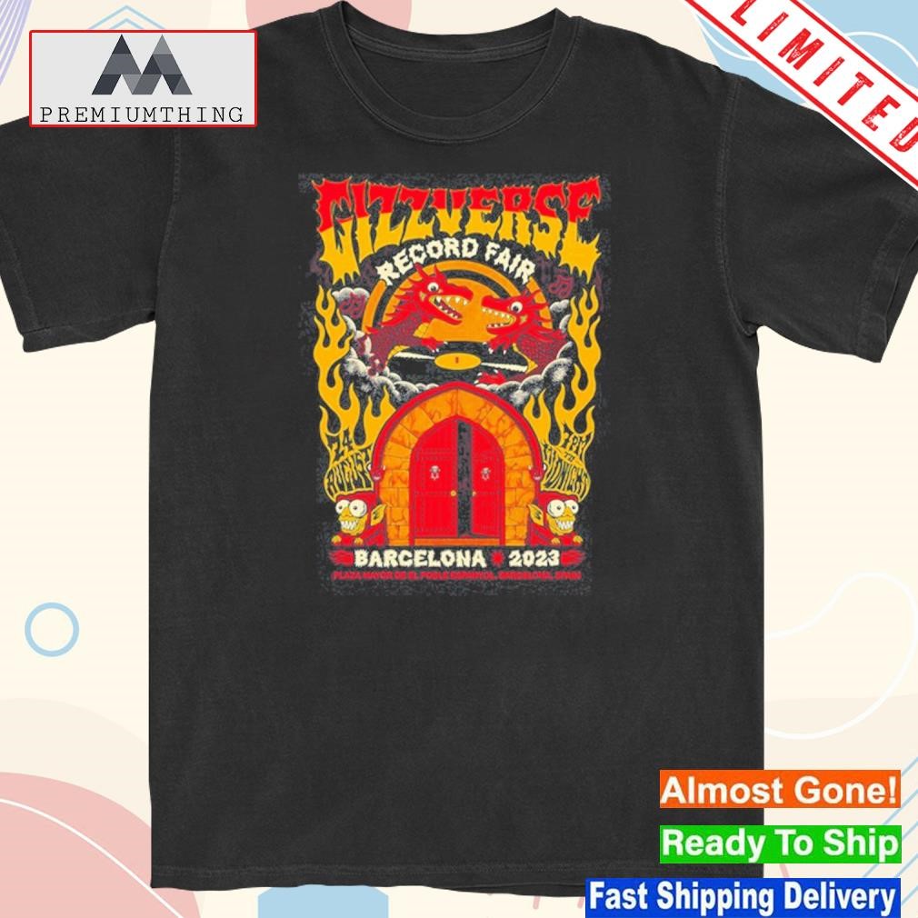 Design king Gizzard And The Lizard Wizard Barcelona 2023, 24 August, Spain T-Shirt