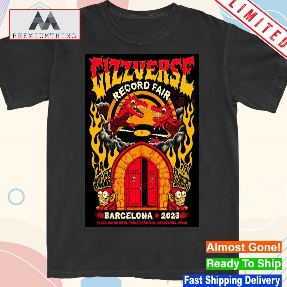 Design king gizzard and the lizard wizard barcelona 2023 24 august Spain poster shirt