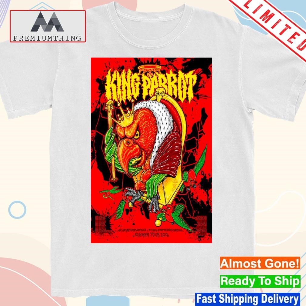 Design king parrot summer tour 2023 poster shirt