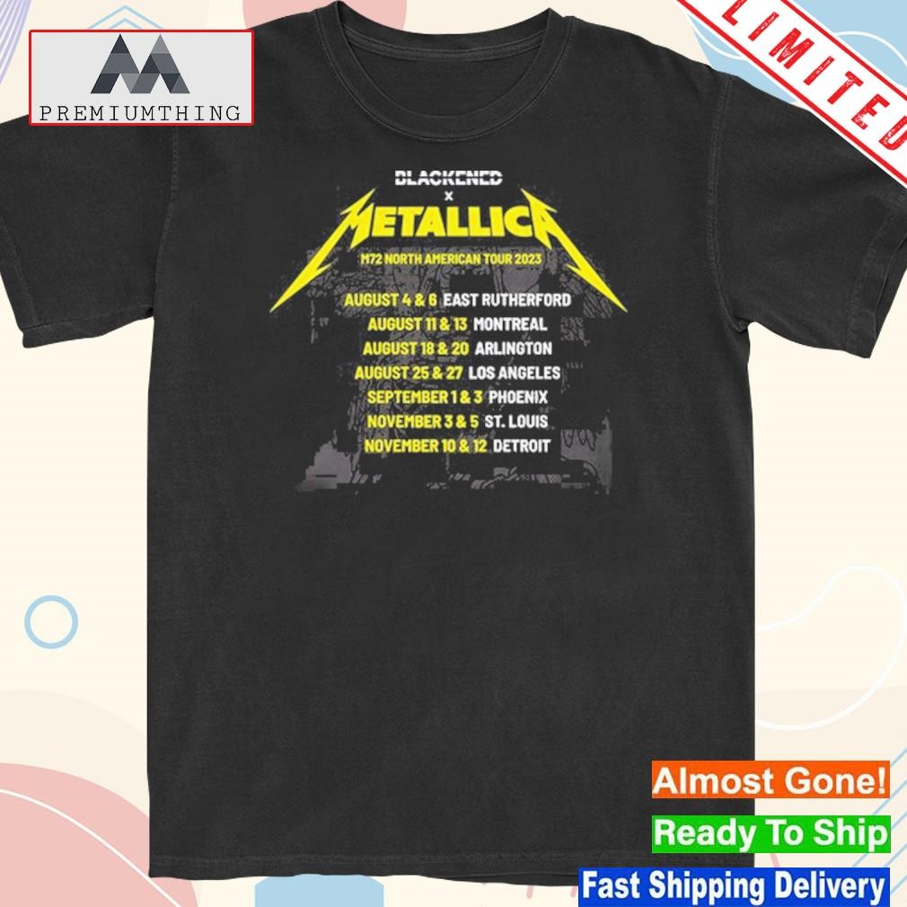 Design metallica m72 north American tour 2023 shirt