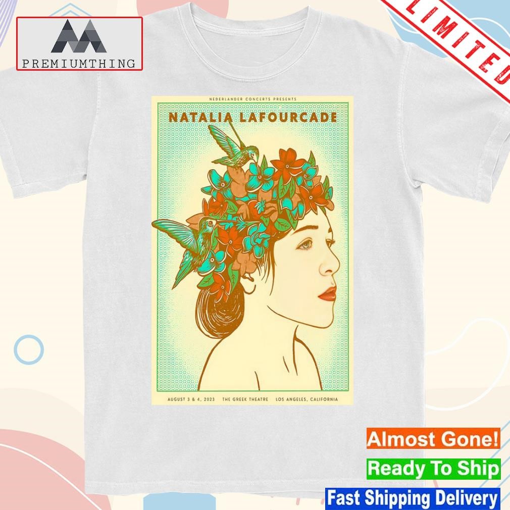 Design natalia lafourcade aug 3 and 4 2023 los angeles ca poster shirt