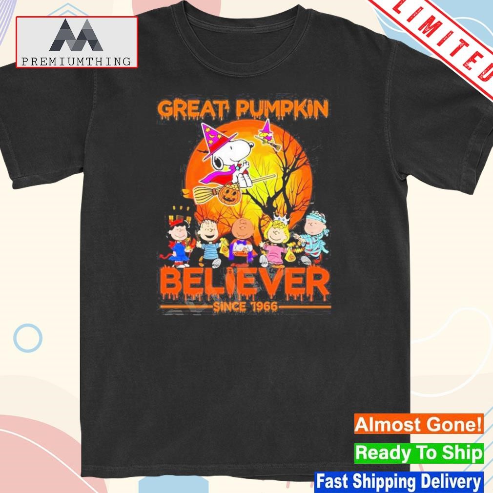 Design peanuts Great Pumpkin Believer Since 1966 Shirt