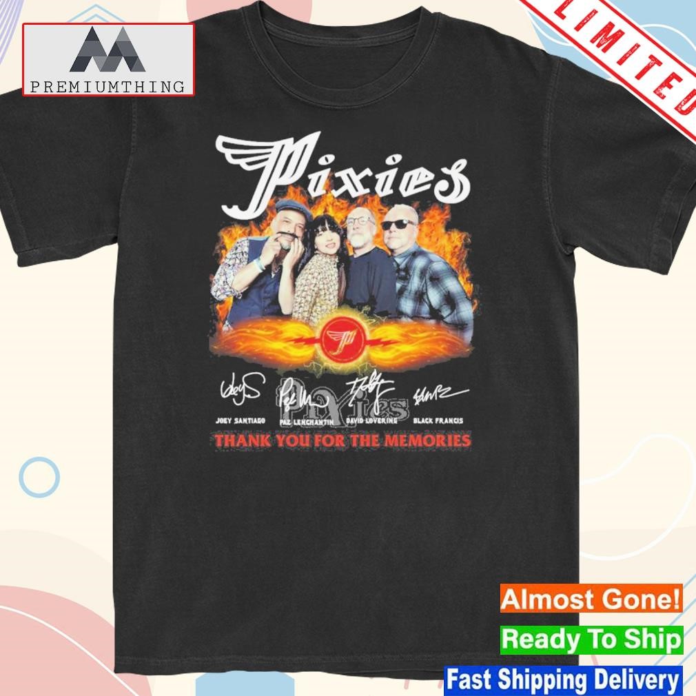Design pixies Signature Thank You For The Memories T-Shirt