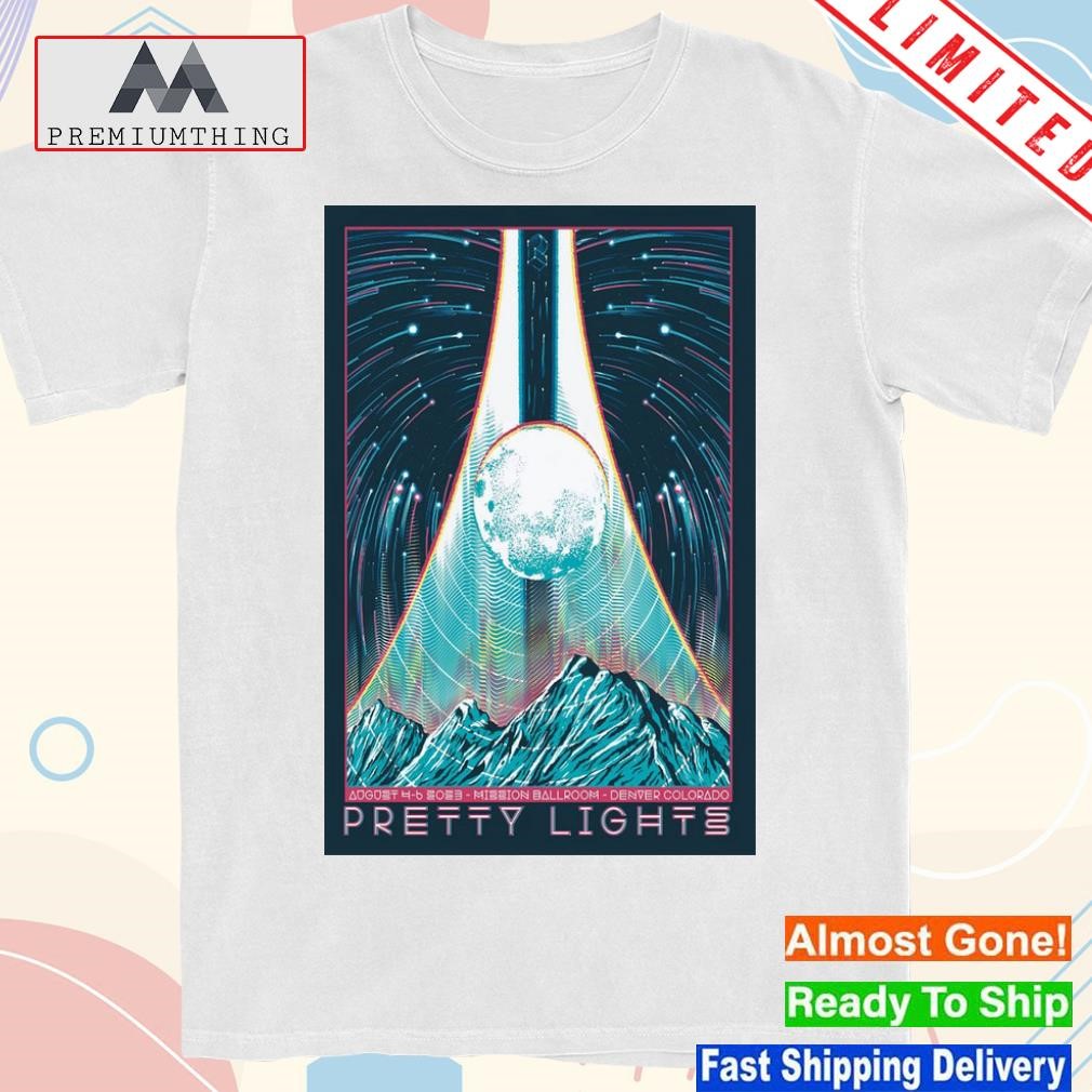 Design pretty lights tour mission ballroom denver co show august 6 2023 poster shirt