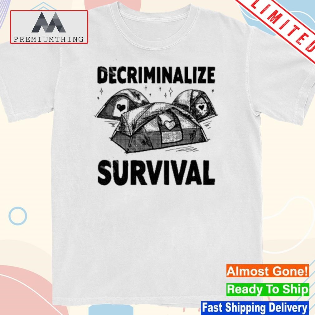 Design punkwithacamera decriminalize survival shirt