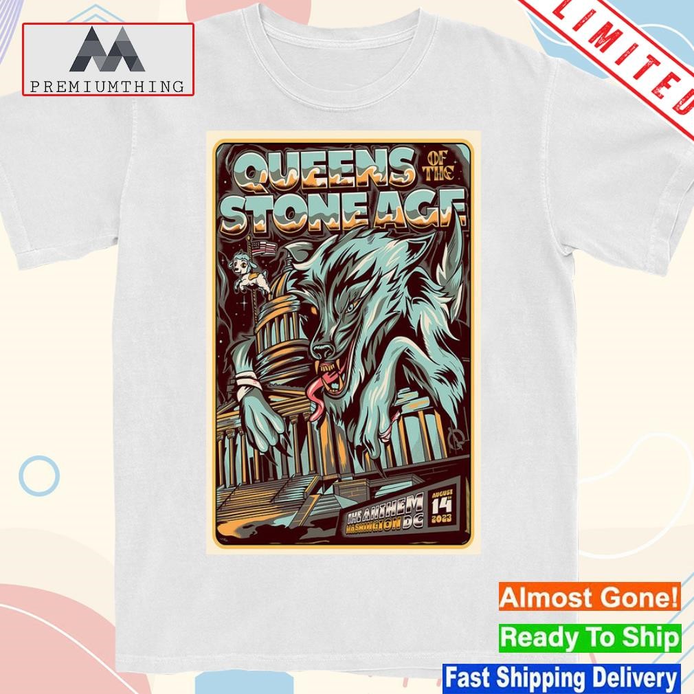 Design queens of the stone age the anthem Washington DC aug 14 2023 poster shirt