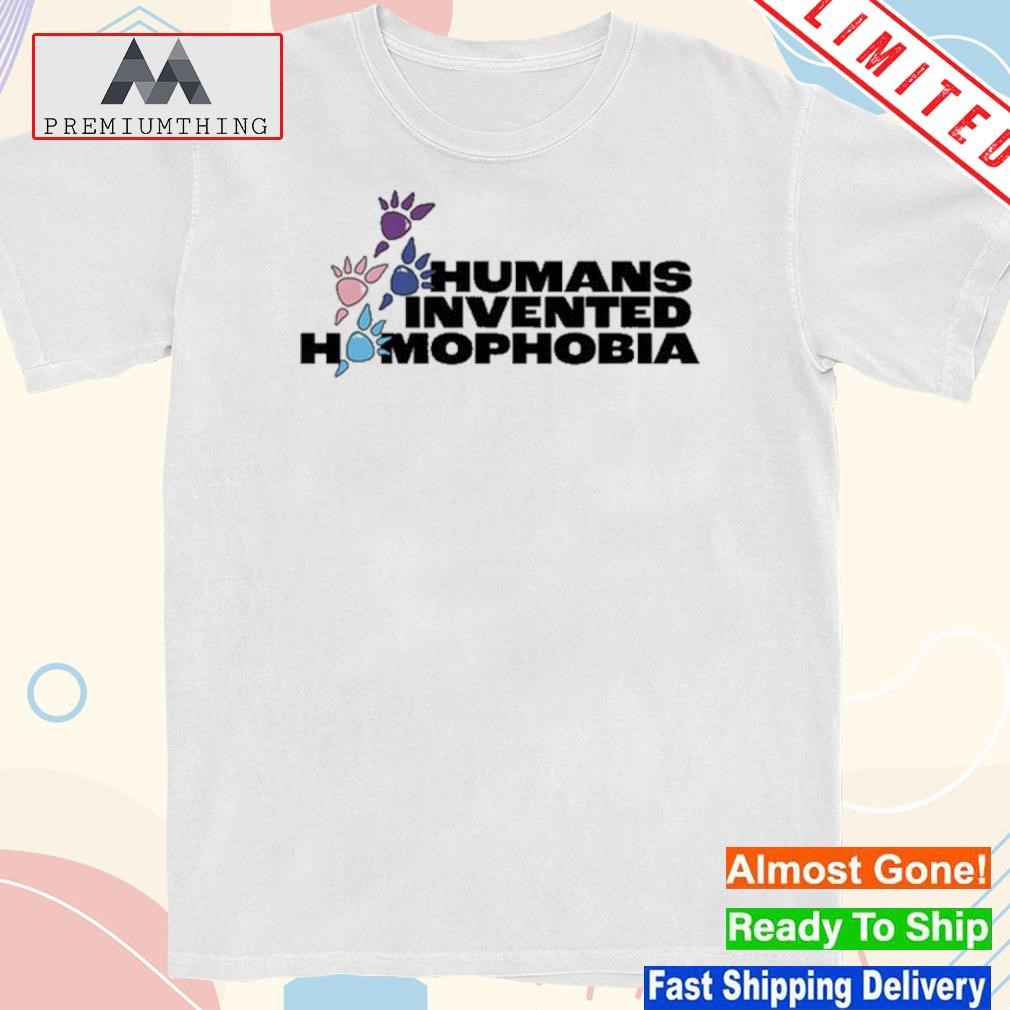 Design queer was always here humans invented hmophobia shirt